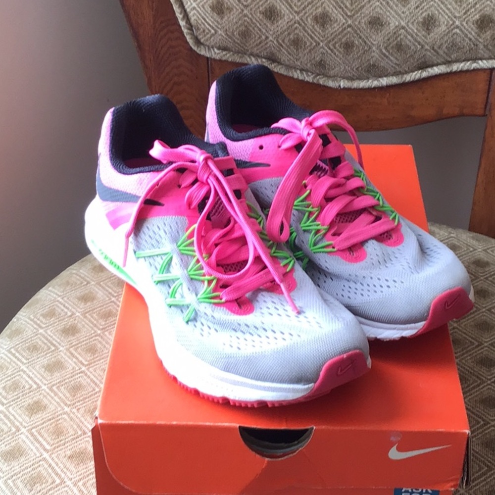 Nike Pink and White Athletic Sneakers